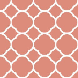 Coral Quatrefoil