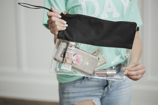 Clear Gameday Stadium Wristlet/Crossbody