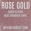 Siser Glitter HTV Rose Gold