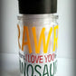 Bitty in Clear personalized with Gloss vinyl