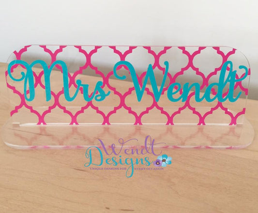 Acrylic Desk Name Plate