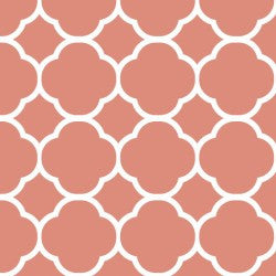 Coral Quatrefoil