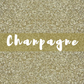 Siser GLITTER Heat Transfer Vinyl Sheet Champagne