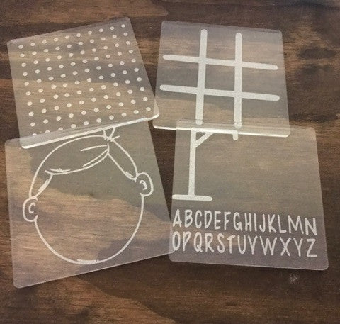 4 pk Acrylic Squares Idea