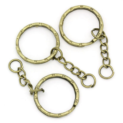 Bronze Key Chain Rings (30 pk)