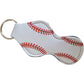 Baseball Chapstick Key Fob