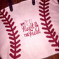 Baseball Tote personalized with our Heat Transfer Vinyl