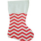 Christmas Stocking Garden Flag CHEVRON