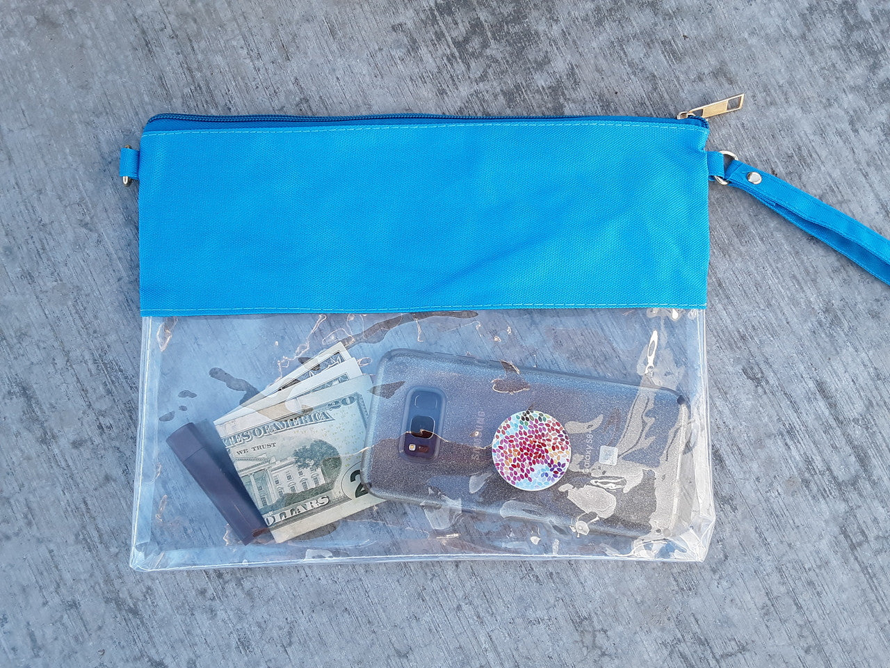 Clear Gameday Stadium Wristlet/Crossbody