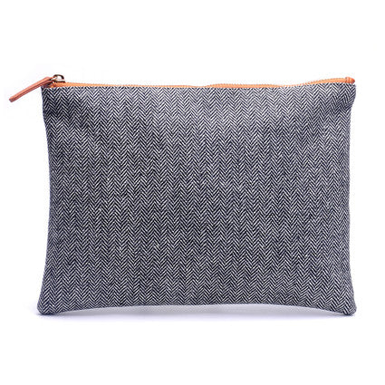 Herringbone Zip Pouch