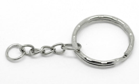 Key Chain Rings in Silver