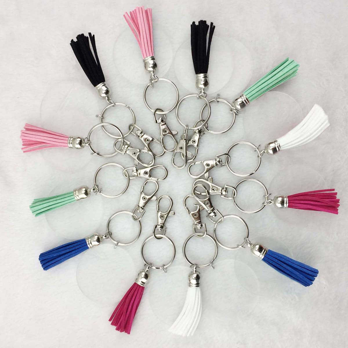 Tassel & Disc Key Chain