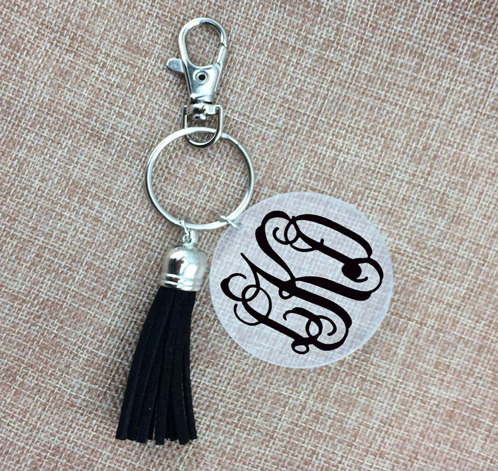 Tassel & Disc Key Chain