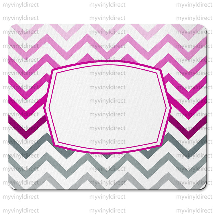 Chevron Pink Ombre Mouse Pad