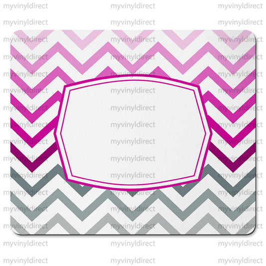 Chevron Pink Ombre Mouse Pad