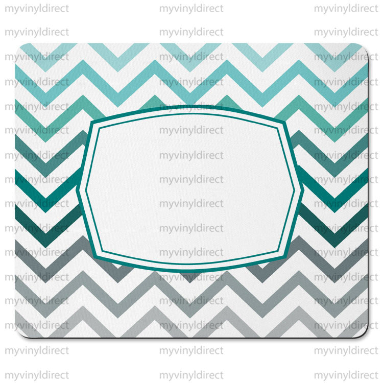 Chevron Mint Ombre Mouse Pad