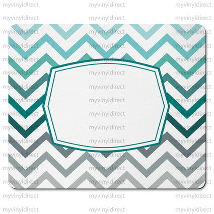 Chevron Mint Ombre Mouse Pad