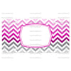 License Plate Car Tag: Chevron Pink Ombre