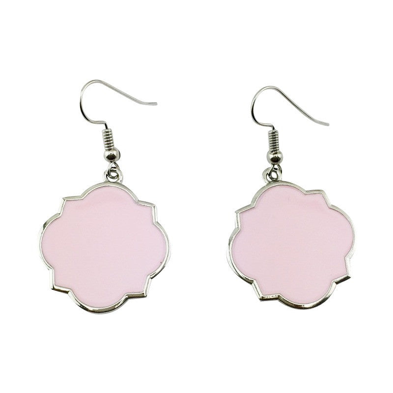 Moroccan Earrings: Pink