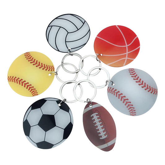 Acrylic Printed Sports Key Chains