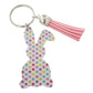 Easter Bunny Acrylic Key Chains | Polka Dots