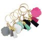 Quatrefoil Tassel Key Chain