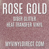 Siser Glitter HTV Rose Gold