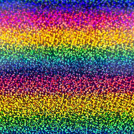 Siser Holographic Heat Transfer Vinyl: Rainbow