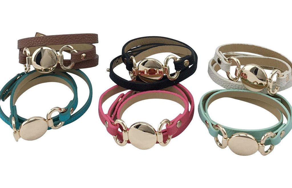 Skinny Wrap Leather Bracelet