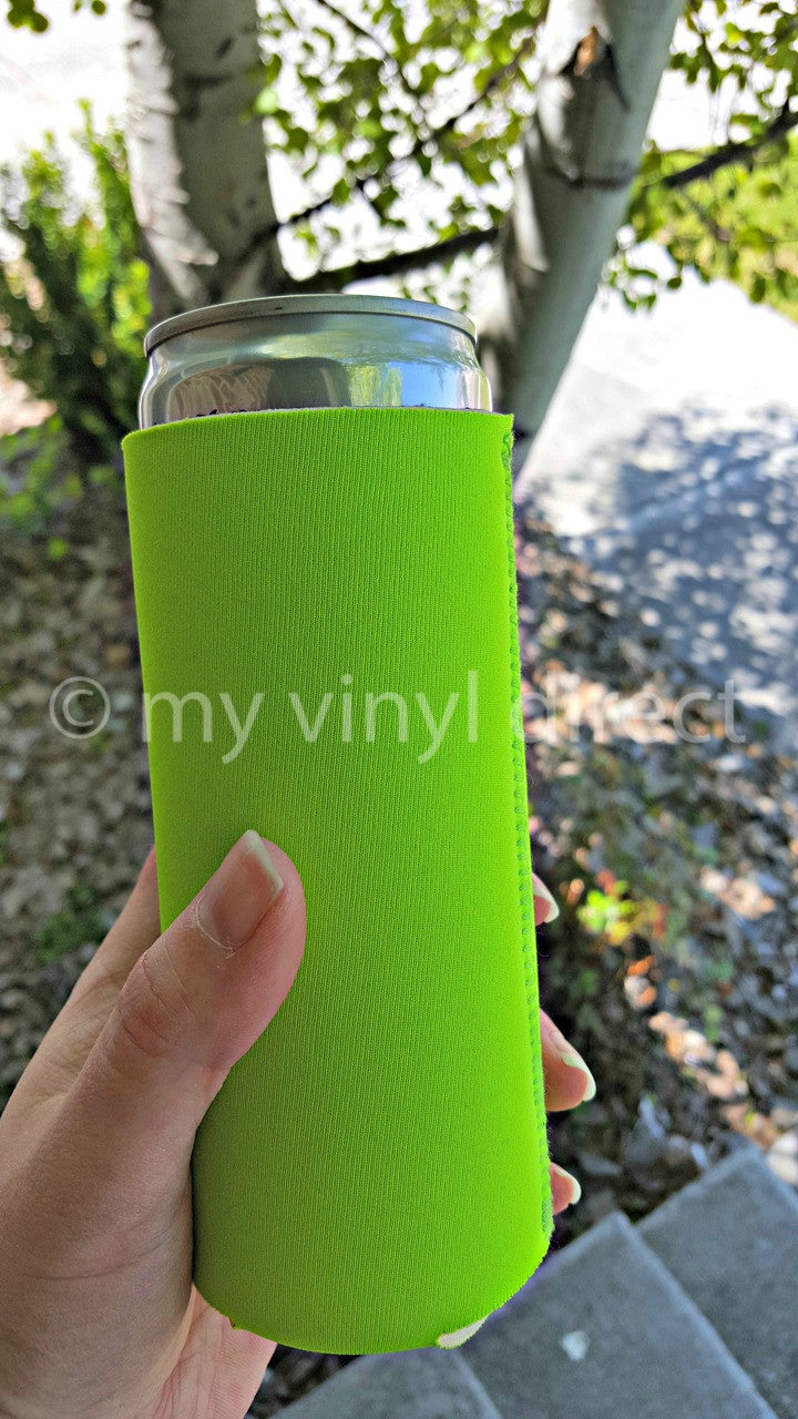 Neoprene SLIM Can Cover in Lime