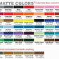 ThermoFlex Plus Heat Transfer Vinyl Color Chart MyVinylDirect