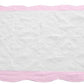 Baby Quilt White with Pink Trim