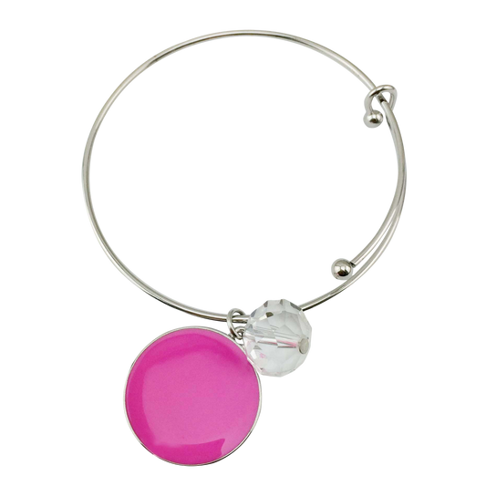 Enamel Disc & Wire Bracelets