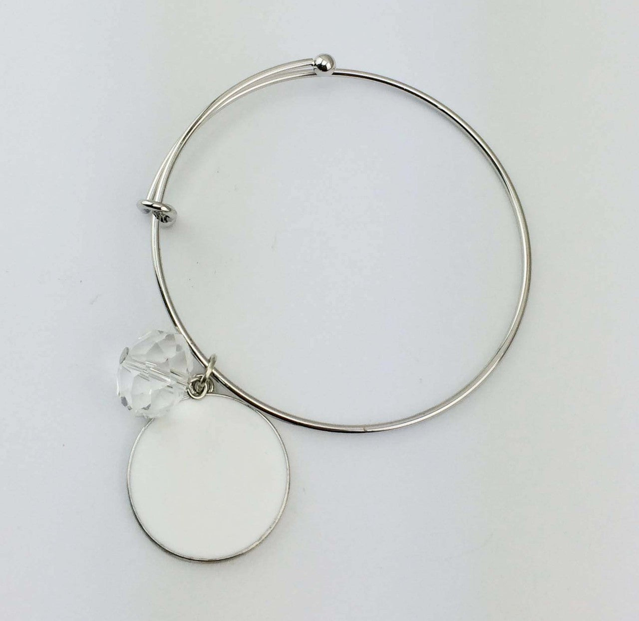 Wire Bangle White