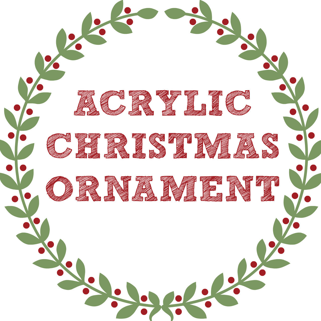 Acrylic Christmas Ornament Blanks