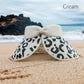 Leopard Roll Up Bow Visor