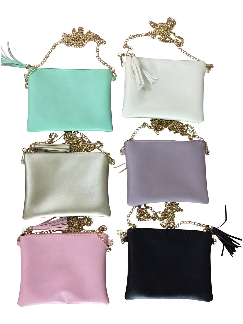 Gold Chain Tassel Crossbody Bags