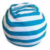 Stuffed Animal Storage Bag: Aqua Stripe