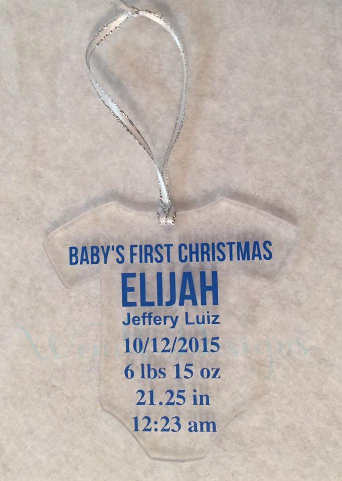 Customers creation: Baby First Christmas Ornament