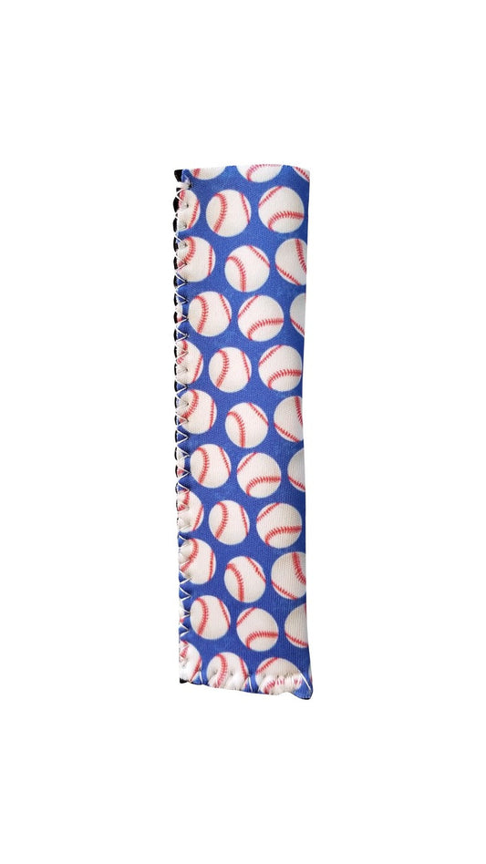 Blue Baseball Freezer Pop Holder