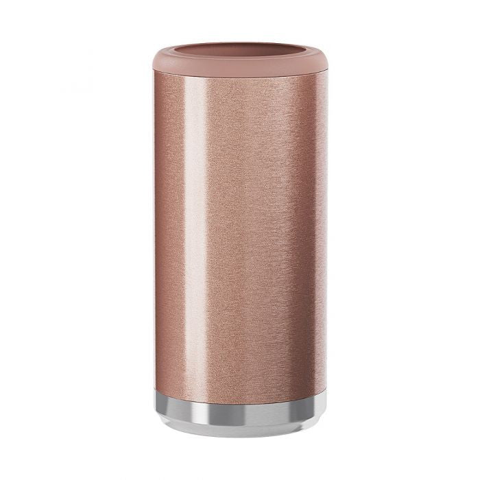 Skinny Can Cooler | Rose Gold Glitter