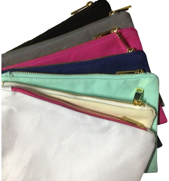 Canvas Make Up Bag Colors