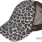 Leopard Messy Bun Hats