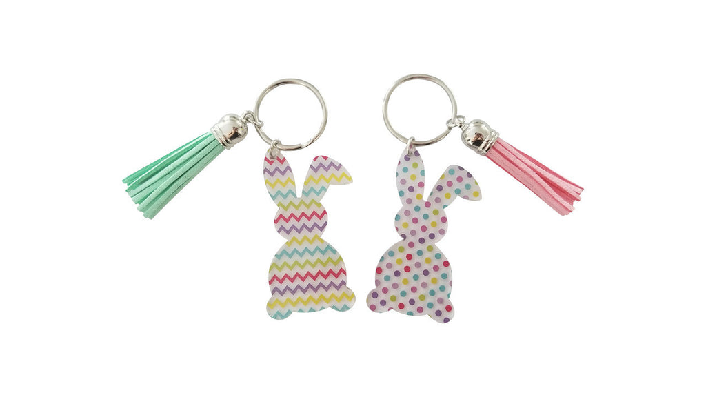 Easter Bunny Acrylic Key Chains | 2 Styles