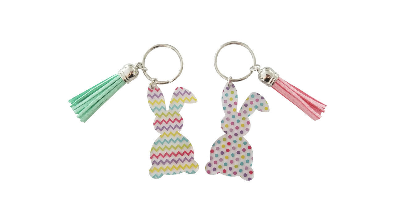 Easter Bunny Acrylic Key Chains | 2 Styles