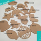 TEMPLATES Acrylic Christmas Ornaments | 18 Digital Files