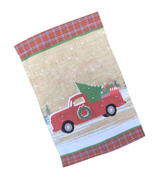 Christmas Truck Garden Flag