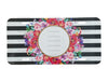 Floral & Stripes License Plate