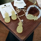 Pineapple Glitter Gold Necklace (Sold Separately)