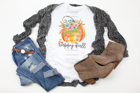 Happy Fall Pumpkin | Sublimation Transfer